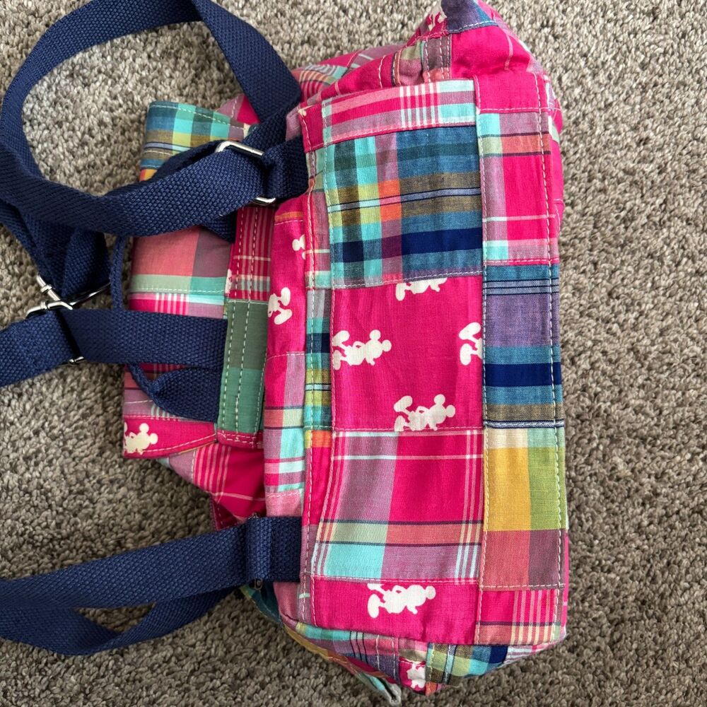 Authentic Disney Parks Pink Patchwork Mickey Back… - image 9